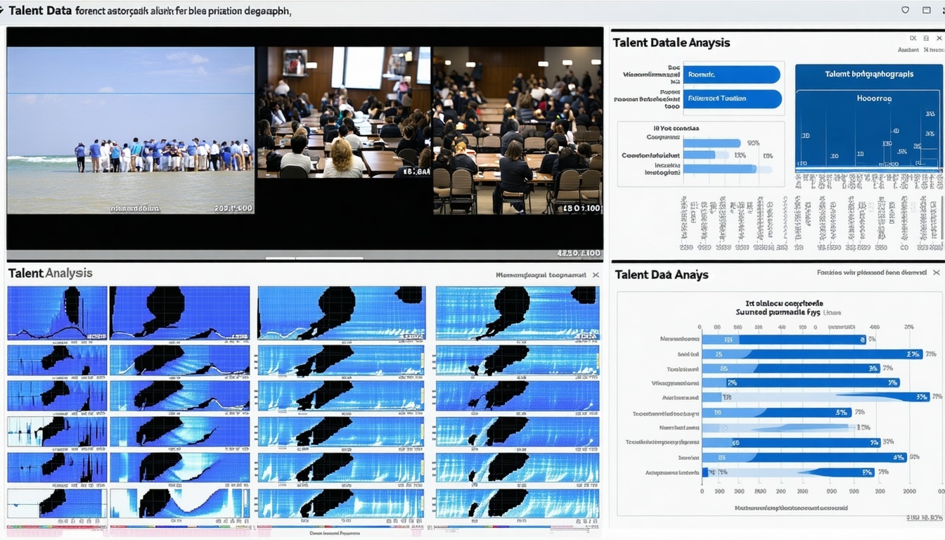 人材データ分析の画面